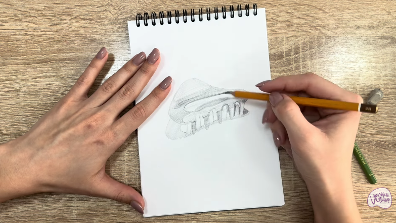 Рисуем Заколка-краб