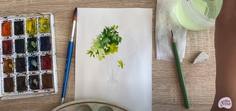 Рисуем Бересклет