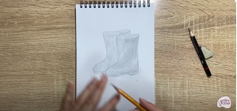Рисуем Резиновые сапоги