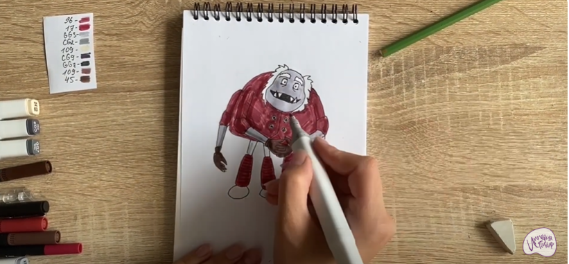 Рисуем Шнюк из "Лунтика"