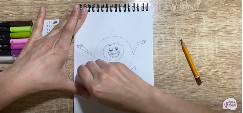 Рисуем Бублик из "Геройчики"