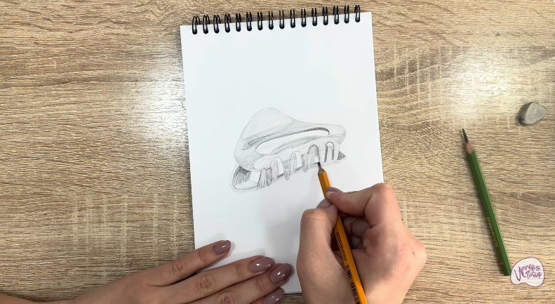 Рисуем Заколка-краб