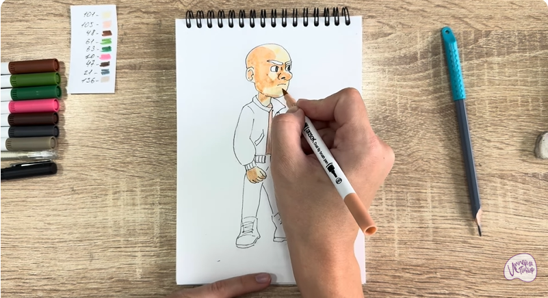 Рисуем Вик из "Побег из будущего"