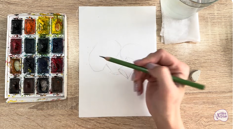 Рисуем Шампиньоны