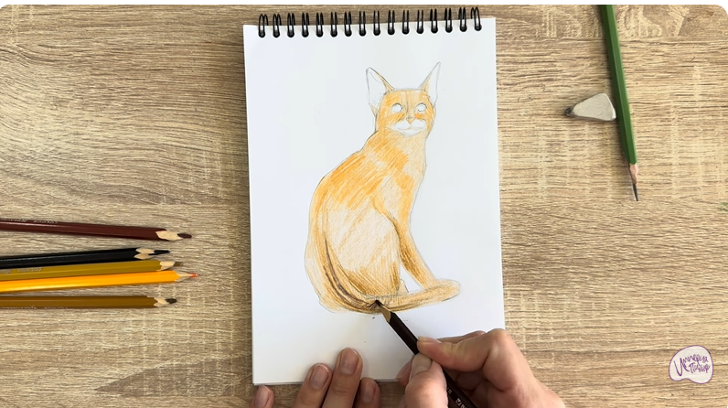 Рисуем Кошка Тойгер