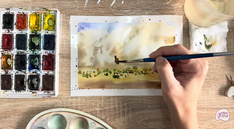 Рисуем Песчаная буря