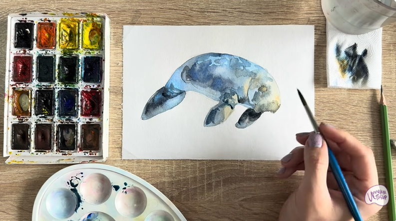 Рисуем Дюгонь