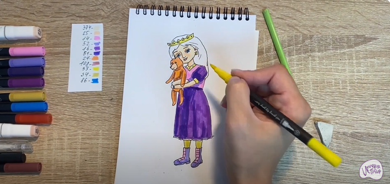 Рисуем Соня из "Царевны"