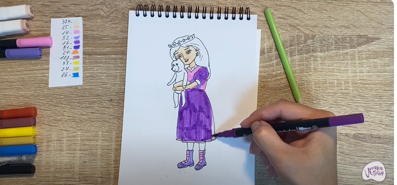 Рисуем Соня из "Царевны"