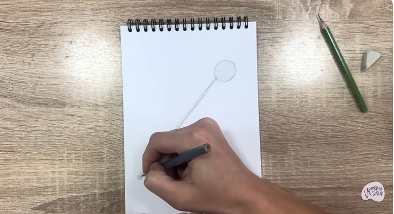 Рисуем Стоматологическое зеркало