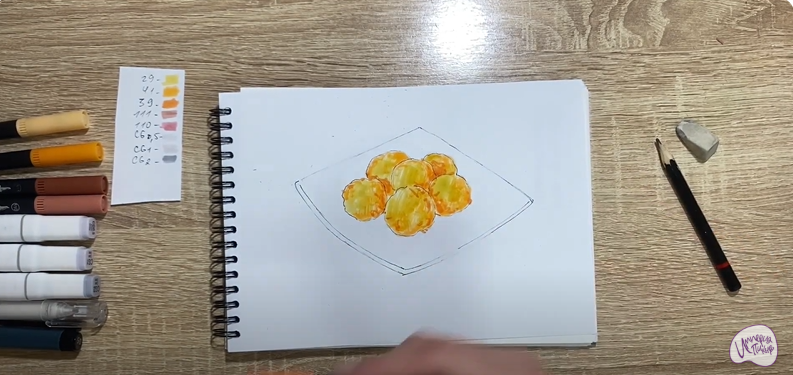 Рисуем Сырные шарики