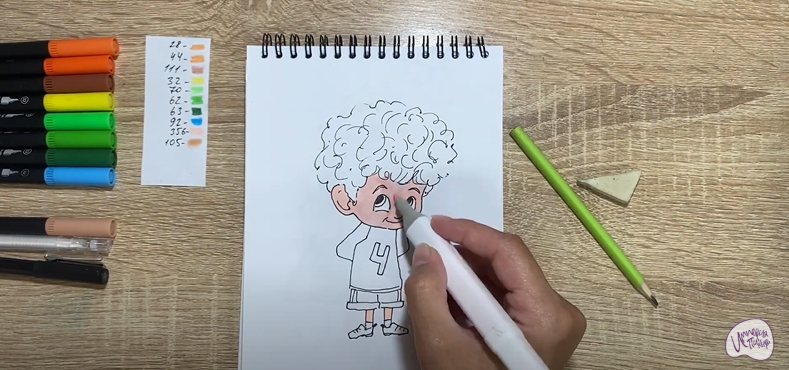 Рисуем Деннис из "Монстры на каникулах"
