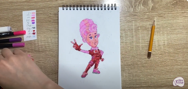 Рисуем Мася из "Фиксиков"