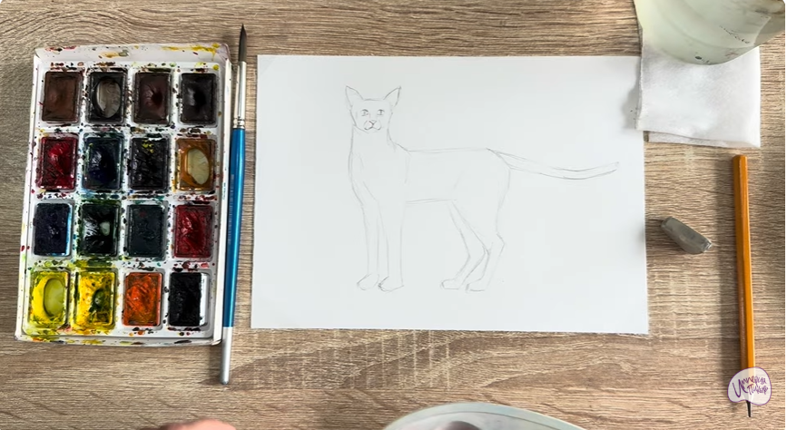 Рисуем Кошка "Чаузи"