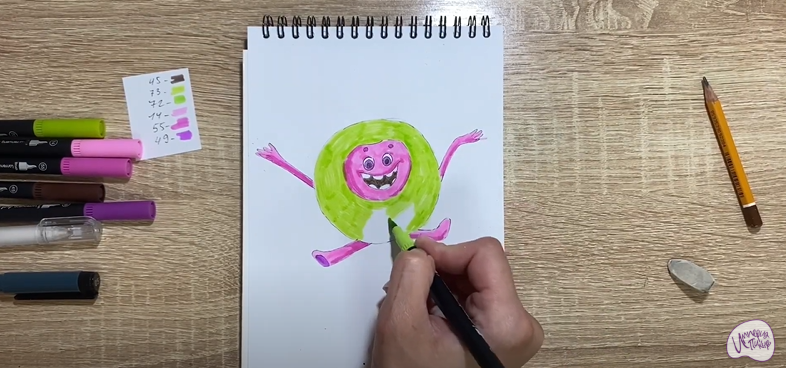 Рисуем Бублик из "Геройчики"