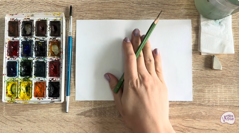 Рисуем Рамария жёлтая