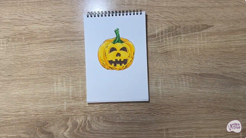 Рисуем Тыква на Хэллоуин