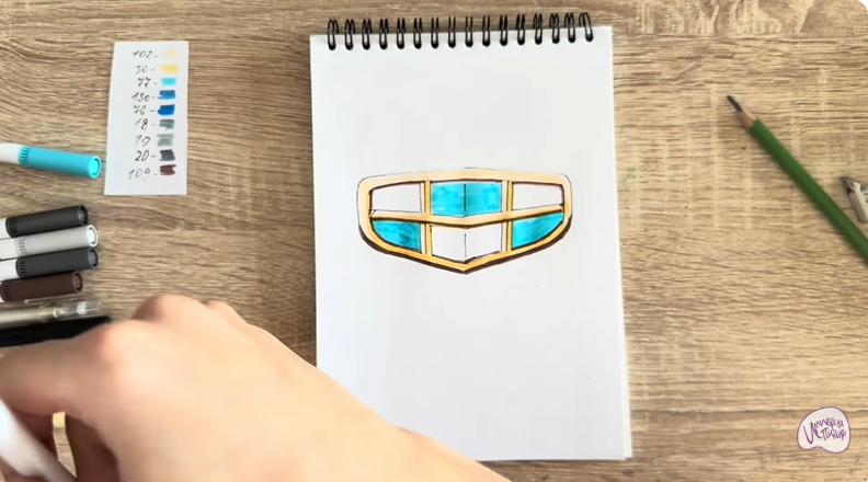 Рисуем Лого GEELY