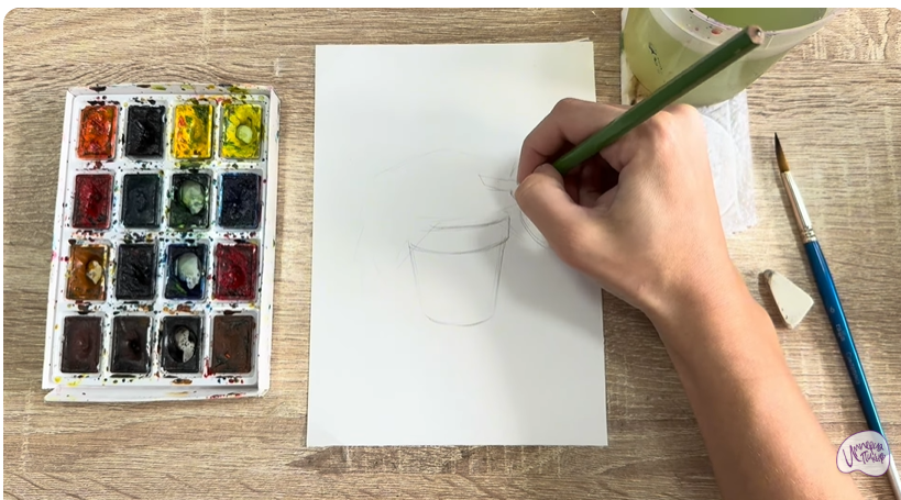 Рисуем Традесканция