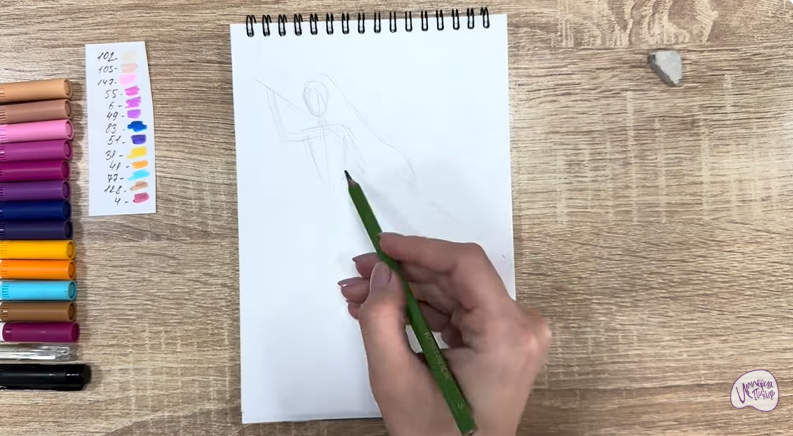 Рисуем Мира из "Кейпоп-охотницы на демонов"