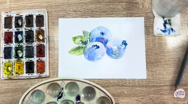 Рисуем Голубика