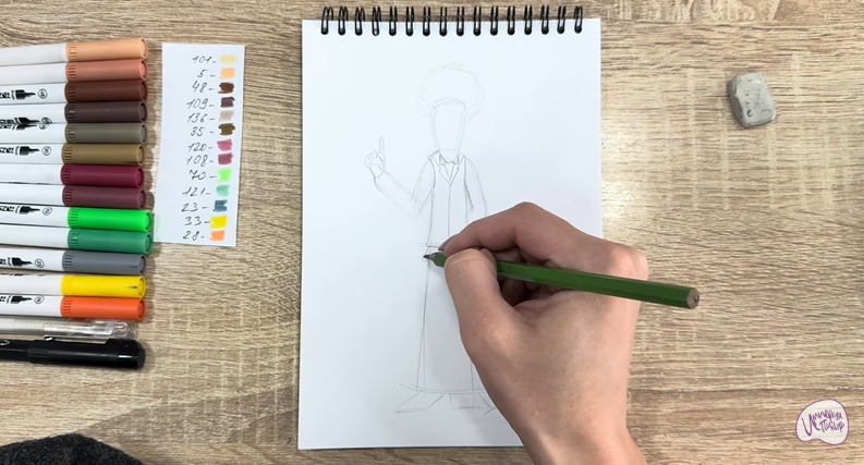 Рисуем Док Динозавров из «Доктор Динозавров»