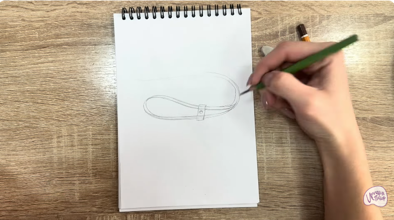 Рисуем Застежка-шнур