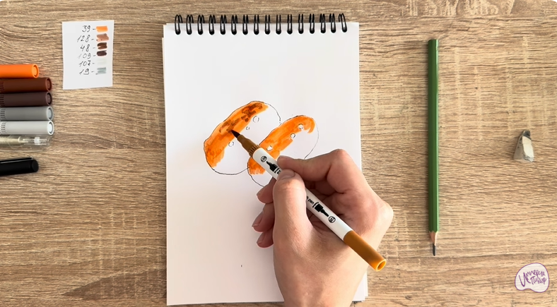 Рисуем Пирожное Картошка