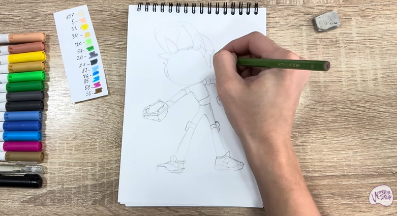 Рисуем Тимми из "Живой гараж"