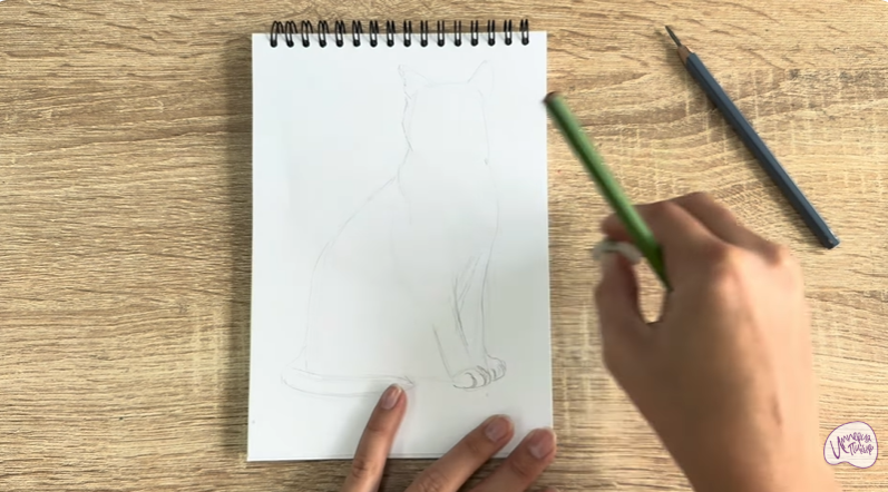 Рисуем Бурманский кот