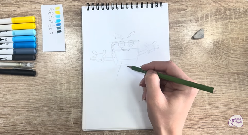 Рисуем Мозго из "Живой гараж"