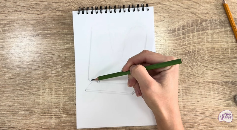 Рисуем Подставка для книг