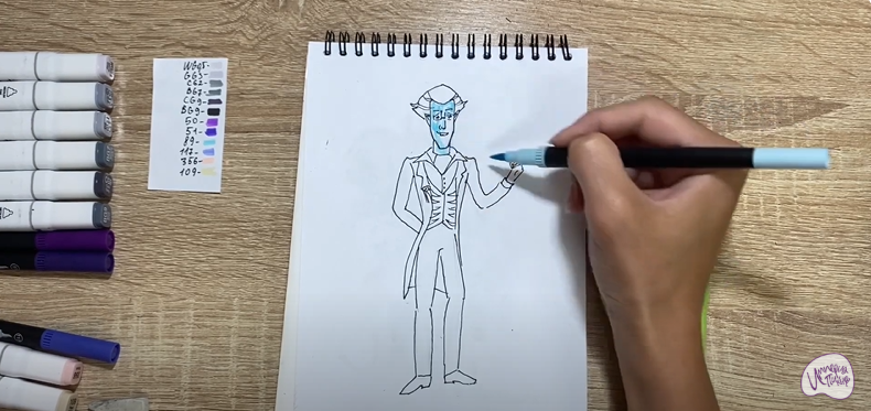 Рисуем Кощей Кощеевич из "Царевны"