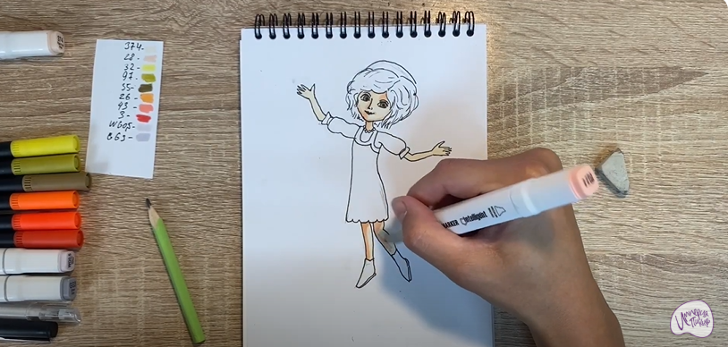 Рисуем Варя из "Царевны"
