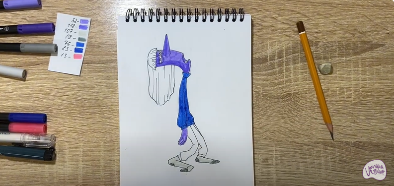 Рисуем Хандра из "Головоломки 2"