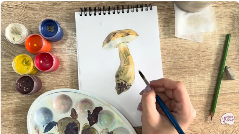 Рисуем Жёлчный гриб