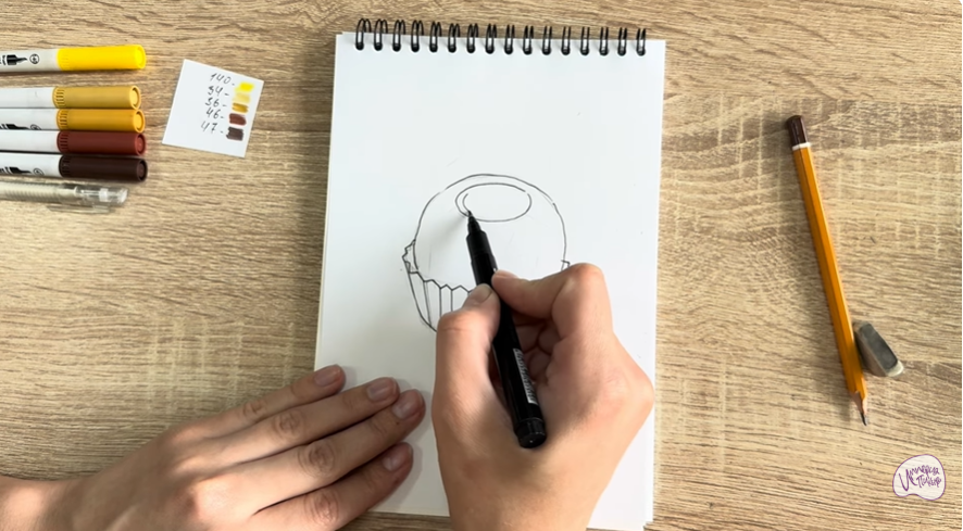 Рисуем Конфета Ферреро