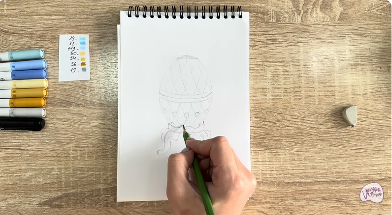 Рисуем Яйцо Фаберже