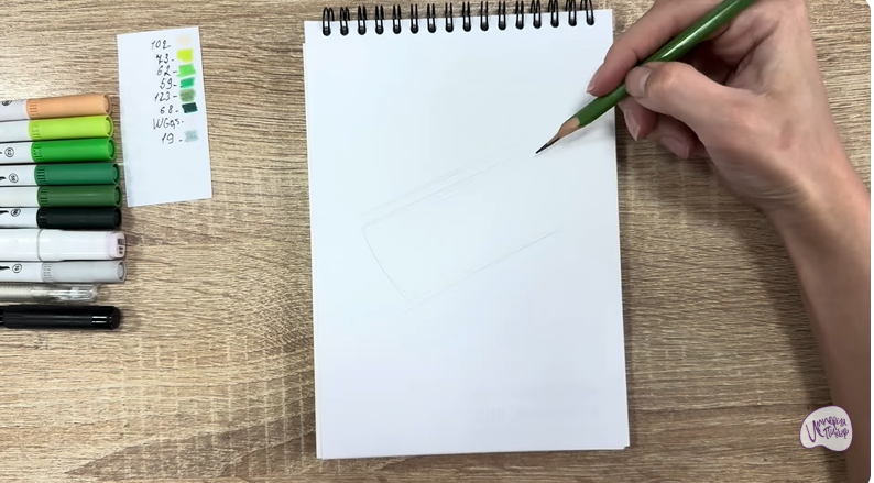 Рисуем Салат "чука"