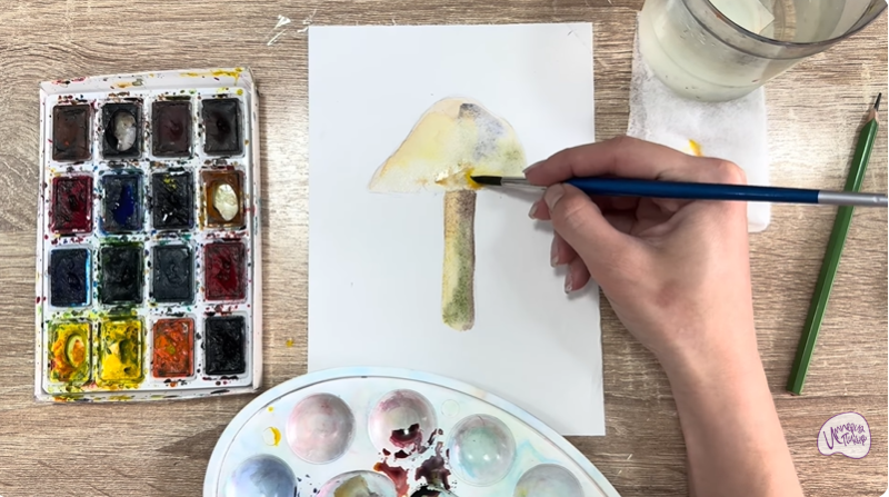 Рисуем Колпак кольчатый