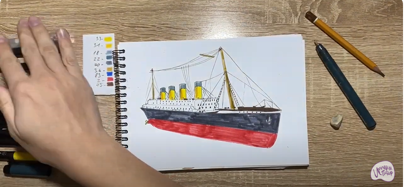 Рисуем Титаник