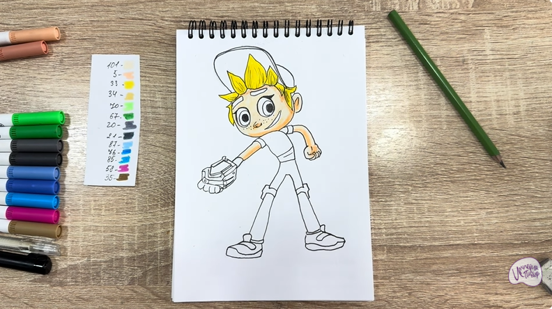 Рисуем Тимми из "Живой гараж"