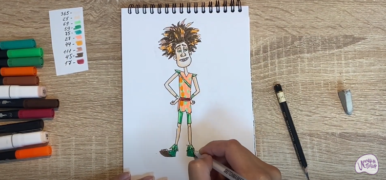 Рисуем Маракуда из мультфильма "Маракуда"