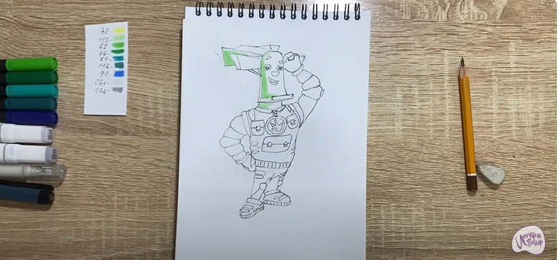 Рисуем Папус из "Фиксики"