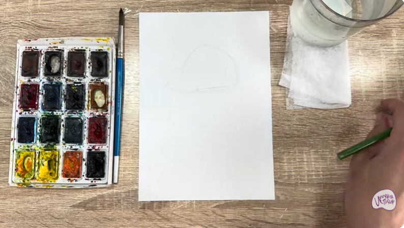 Рисуем Колпак кольчатый