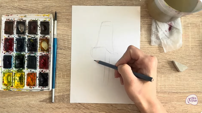 Рисуем Навозник белый