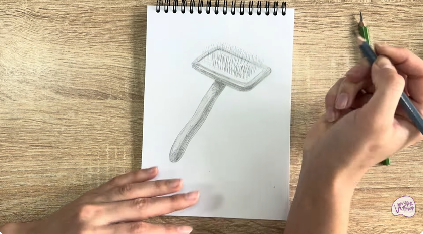 Рисуем Расческа для собаки