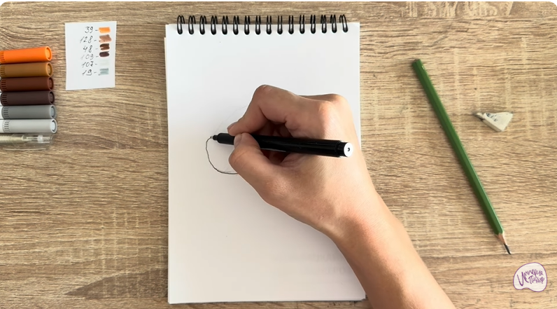 Рисуем Пирожное Картошка