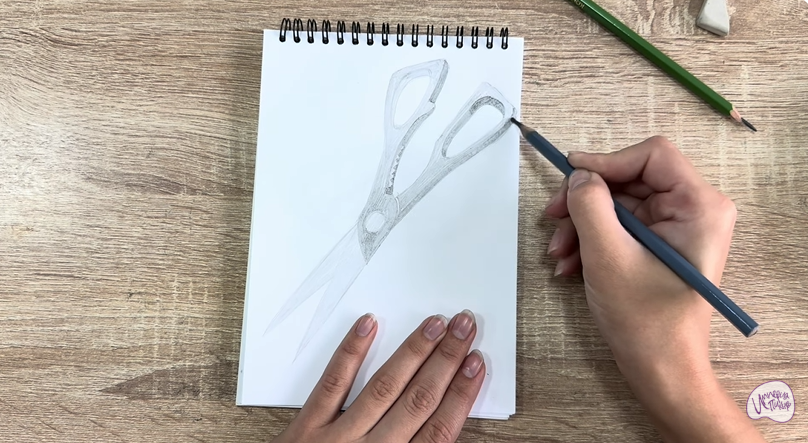 Рисуем Кухонные ножницы