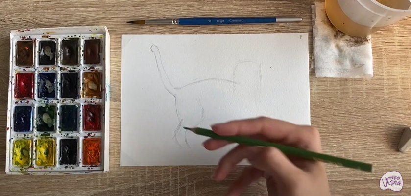 Рисуем Бенгальская кошка